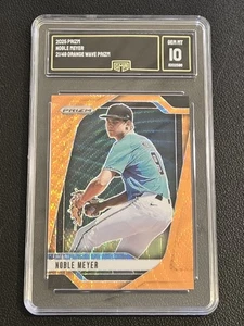 2025 Panini Prizm #146 Noble Meyer Orange Wave Prizm GMA 10 #/49 - Picture 1 of 2