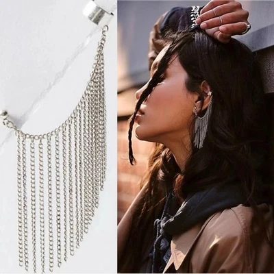 Brazalete Free People Breakfast Club Flecos Plateados Western Bohemian Grunge Punk Foto 1 de 4