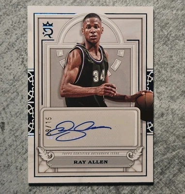 Ray Allen Topps Royalty Court Circular Autograph /15 - image 1 of 2