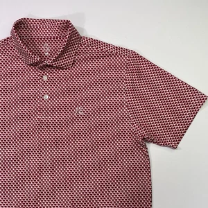 Rhoback Golf Polo Shirt Men’s Medium Oklahoma AOP Athletic Active - Picture 1 of 7