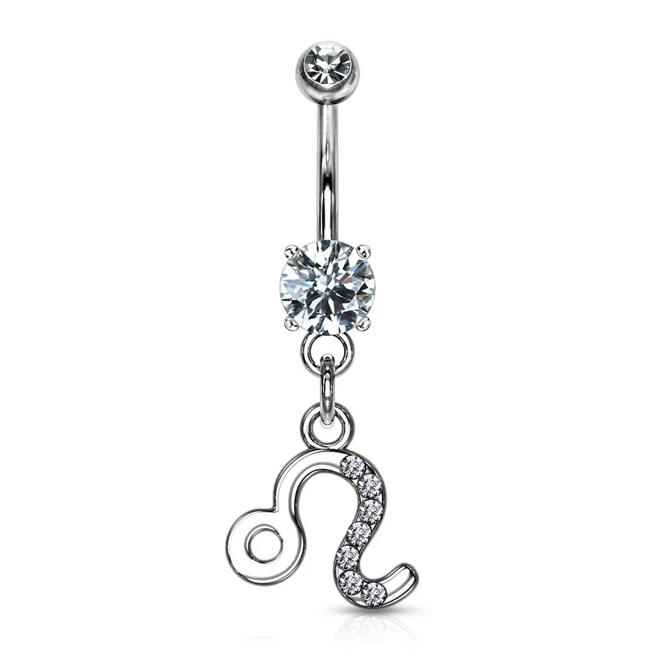 Piercing Ombelico Segno Astrologico Leone - Immagine 1 di 1