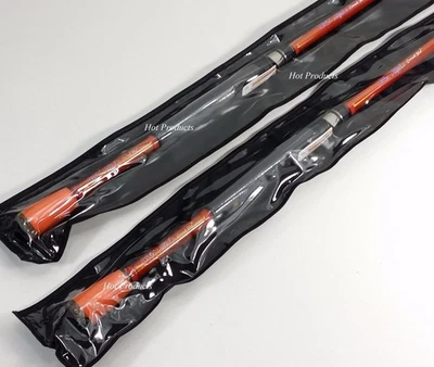 QTY 2- 7' MEDIUM SPINNING Carrot Stix ALPHA ORANGE BASS Fishing Rod CWA701M-M-S - Image 1 of 4