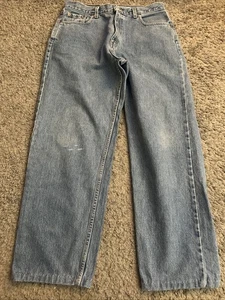 Vintage Levis 560 90s Loose Fit Straight Leg Jeans Womens Sz 14 Pls Read - Picture 1 of 11