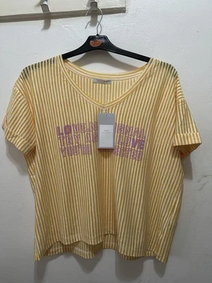 Zara Stripe Graphic Tee - Image 1 of 4