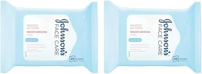 Johnson'S Face Care Makeup Moisturising Wipes, Pack of 50 Wipes - Image 1 of 4