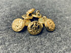 5/8" Civil War - Brass "Virginia" State buttons, Lot of 9 - Small NEW