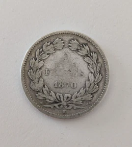 FRANCE - Monnaie 2 Francs Cérès 1870K Sans Légende Ancre - Picture 1 of 2