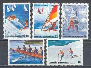Greece 1983 Yvert 1493/97 Sports MNH VF - Picture 1 of 1