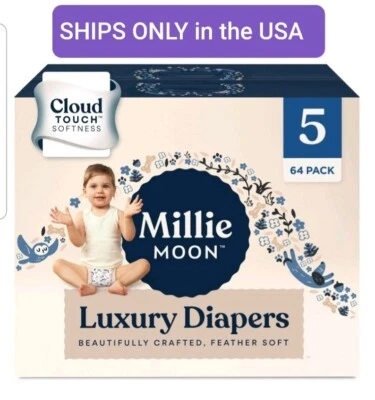 Nuevos pañales desechables Millie Moon suavidad táctil nube talla 5 Foto 1 de 4