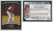 2004 Bowman Draft Aflac All-American Chrome Gold Refractor /50 CJ Henry #AFL1