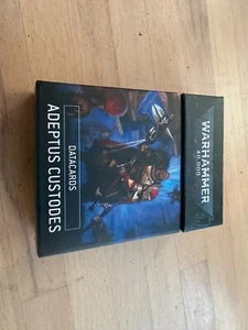 GAMES WORKSHOP Warhammer 40k 9th Ed ADEPTUS CUSTODES Datacards BNIB & SEALED - Picture 1 of 2