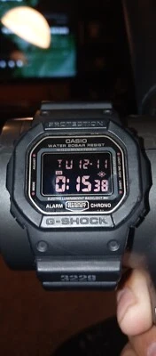 Casio G-SHOCK DW5600MS-1 Military Men's Watch - Black - Image 1 of 3