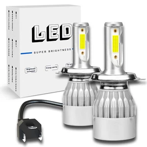 H4 9003 LED Headlight Bulbs Hi Low Beam Conversion Kit 6000K White ,Pack of 2 - Picture 1 of 11