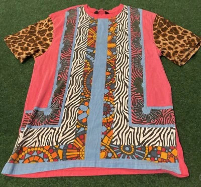 Rebel Minds Mujer Talla XL Camiseta Hippie Boho Cebra Rojo Negro Patrón Túnica Top Foto 1 de 4