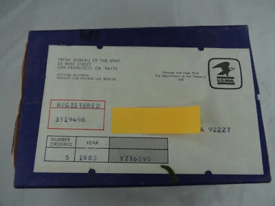 (5) 1983-S US Mint Proof Sets Sealed Shipping Box Unsearched - Image 1 of 4