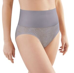 Maidenform DM0051 Firm Shapes Brief Panty Cool Comfort Large Silver Blue