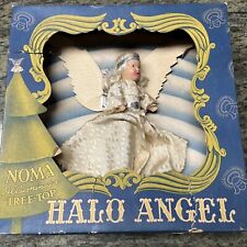 Vintage Noma  Christmas Tree Angel Topper Composition Head Box 1940s