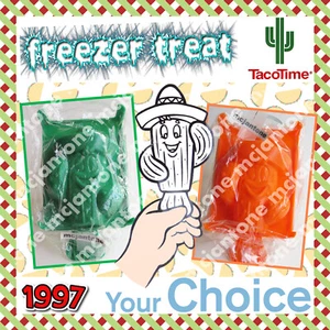MIP Taco Time 1997 FREEZER TREAT Cactus Freeze Popsicle ICE Mold YOUR Toy CHOICE - Picture 1 of 6