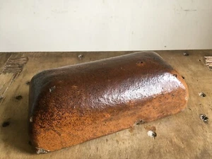 Antique Repurposed Glazed Stoneware Foot Warmer Door Stop Barn Salvage c1920s - Picture 1 of 12
