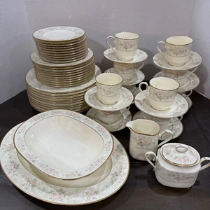 Servizio Noritake Willowbrook per TEN Bone China rosa blu verde floreale ~ bellissimo - Foto 1 di 6