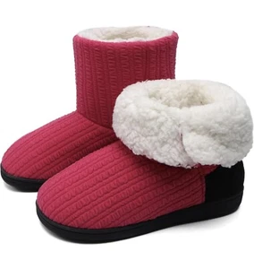 ONCAI Women's Slippers Comfort Knit Boots Winter Warm Outdoor Indoor Shoes 11-12 - Picture 1 of 6