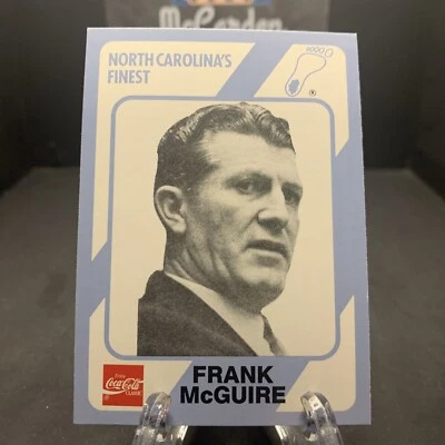 1989 Collegiate Collection/Coca-Cola North Carolina's Finest Frank McGuire #104 - Image 1 of 2