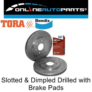 2 Front Disc Brake Rotors+ Benidx Pads Navara D40 Ute 2wd 4x4 2005-12 16" Wheels - Picture 1 of 6