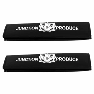 2x Black JP JUNCTION PRODUCE VIP Embroidery Car Seat Belt Covers Shoulder Pads - Bild 1 von 12