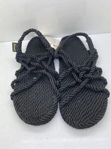 Gurkees Rope Sandals Slip On Womens Black Size 8.5-9 - Picture 1 of 4