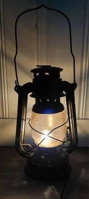 Vintage Nautical Flying Hurricane Lamp With Chinese Symbols Made In China - Image 1 of 4