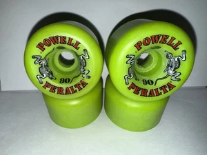 Powell Peralta Two Rats Skateboard Wheels Conical Vintage Rat Bones NOS RARE GRN - Picture 1 of 10