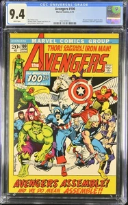 Vengadores #100 CGC 9.4 1972 Marvel Páginas Blancas Edición Hito Aplicación Encantadora - Imagen 1 de 2