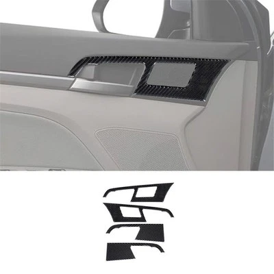 Cubierta de manija de puerta interior de fibra de carbono 4 piezas para Hyundai Elantra 2016-2018 Foto 1 de 4