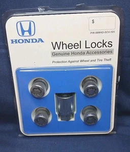 Genuine Honda 08W42-SCV-101  Wheel Lock Set Lug Nut Locks Complete w/ Key CRV - Bild 1 von 10