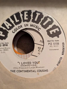 SURF The Continental Cousins I Loved You / Anda Palette 5108 1963 EX PROMO - Bild 1 von 2