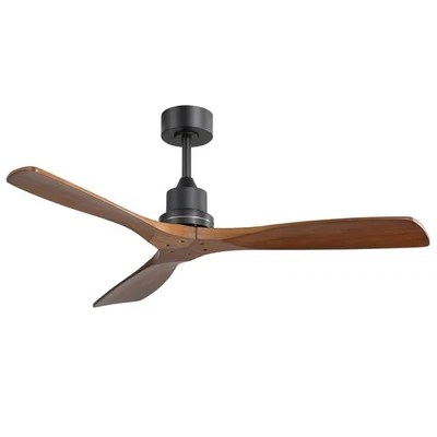 52 Inch Ceiling Fans No Light Outdoor Ceiling Fan Remote Control Wood Ceiling... - Image 1 of 4