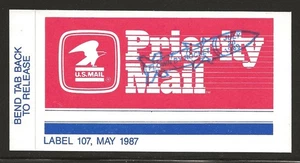 1989 US PRIORITY MAIL Rocket Label - APOLLO XI Moon Landing, Doc's Local Post - Picture 1 of 1