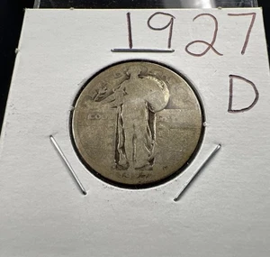 1927 D Standing Liberty Silver Quarter Coin AG Very Circulated SKU#A - Picture 1 of 4