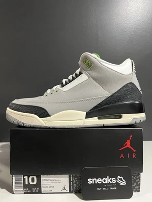 Air Jordan 3 Retro Clorofila 136064-006 TALLA 10M OG TODO SP25-082 PROBADO Foto 1 de 4