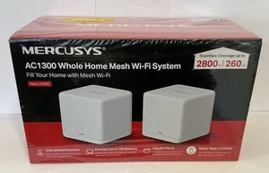 Mercusys H30G AC1300 Whole Home Mesh Wi-Fi System 2 pack BRAND NEW SEALED - Photo 1/10