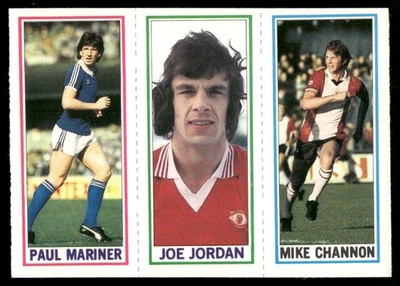1981 Topps English League EPL Mike Channon/Joe Jordan/Paul Mariner - Image 1 of 2