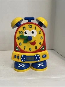 The Learning Journey "Telly" Teaching Time Clock Primary Colors English/Spanish - Picture 1 of 4