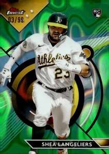 Shea Langeliers - 2023 Topps Finest Green Refractor /99 Rookie Card #3 - Picture 1 of 2