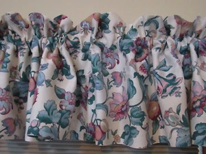 Elegant JC Penney Floral Blouson Valance 90”X 18” Belle Meade 68% Rayon USA HV 4 - Picture 1 of 14