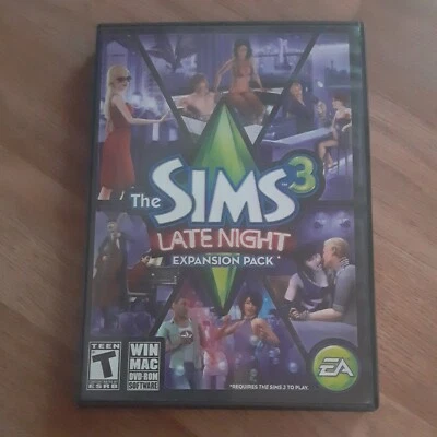 The Sims 3 Late Night Expansion Pack PC Mac DVD Complete Video Game - Image 1 of 3