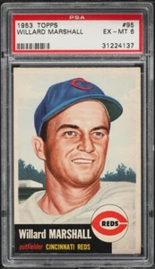 1953 Topps #95 Willard Marshall PSA 6 rossi - Foto 1 di 2