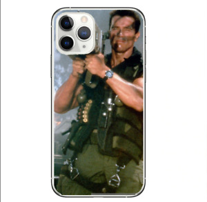 For iPhone 12 13 14 PRO MAX Cover Case Sockproof  Arnold Schwarzeneger Rocket