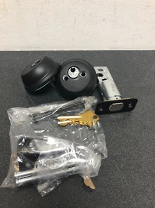 Schlage B62622 Double Cylinder Grade 1 Deadbolt from the B-Series - Matte Black - Picture 1 of 4