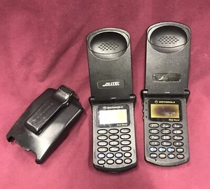 VINTAGE MOTOROLA STAR TAC Alltel Cell Phone w/ Belt Clip Holder ~ Untested ~ - Picture 1 of 10