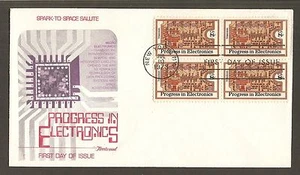#1501 8c Progress in Electronics - Fleetwood FDCB4 - Picture 1 of 2